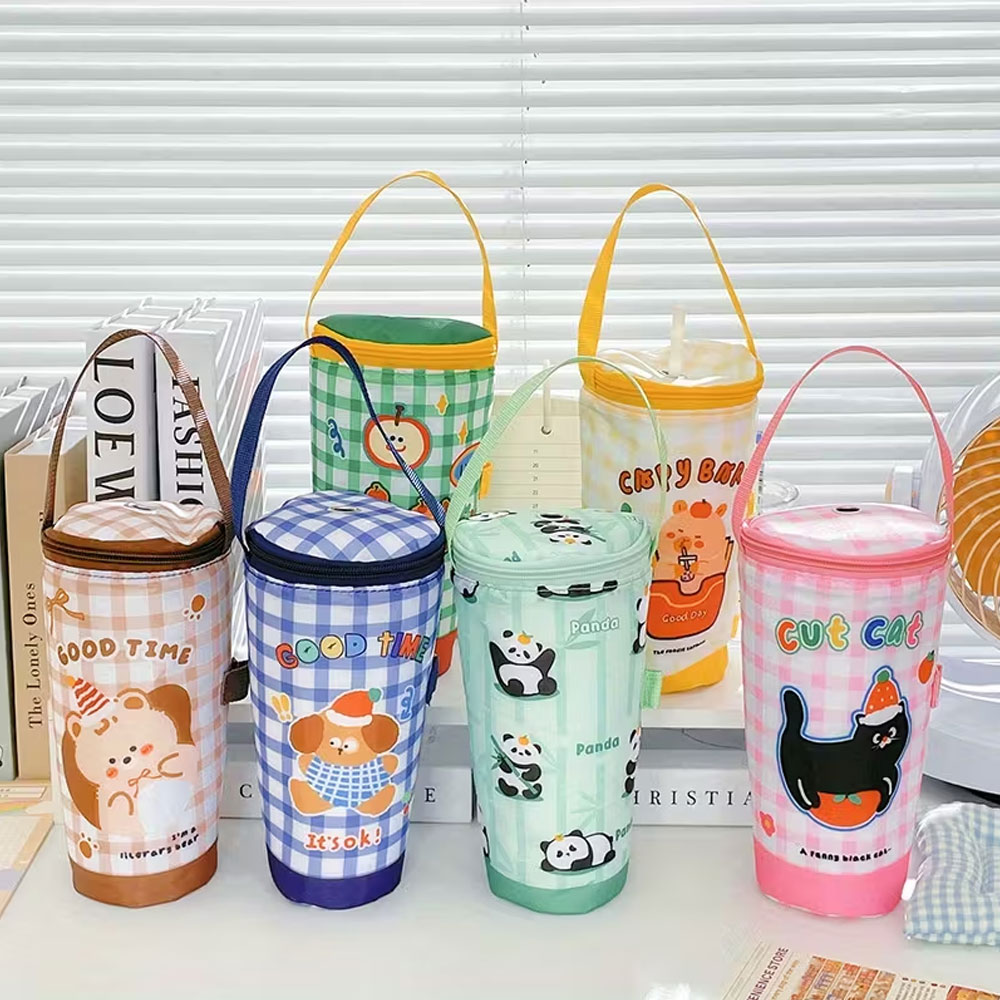 Coffee Equipment Travel Bag - 1 Cute Cartoon Insulated Cup Bag