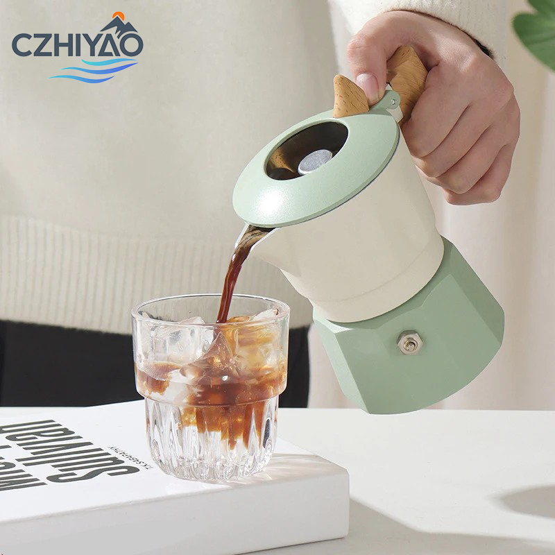 Quality Coffee Equipment - CZHIYAO 2 Cups Italian Mocha Pot
