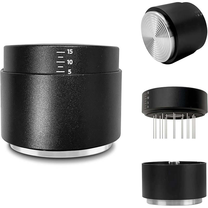 Coffee Distribution Tool - OANKR 2-in-1 Coffee Tamper with Espresso