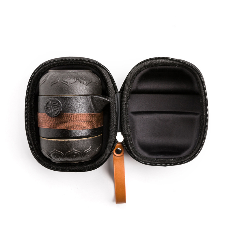 Coffee Equipment Travel Bag - High grade Black Pottery 1 Pot