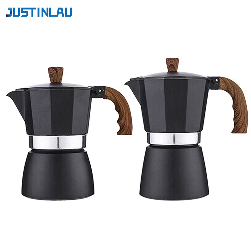 Coffee Equipment Tools - JUSTINLAU Coffee Moka Pot 150ml/300ml Vintage
