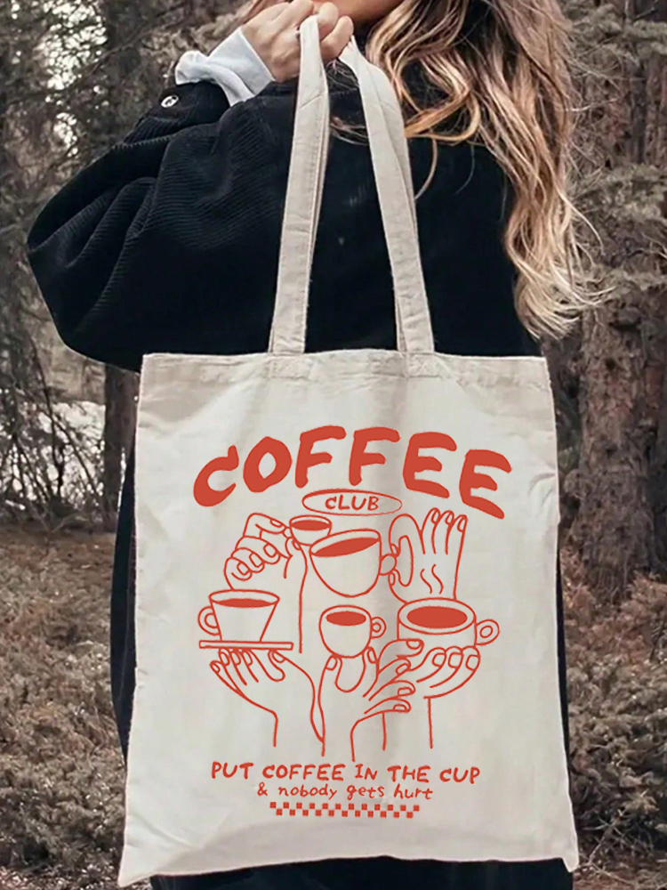 1pc Coffee Canvas Women Handba - đánh giá và giá Coffee Equipment Travel Bag