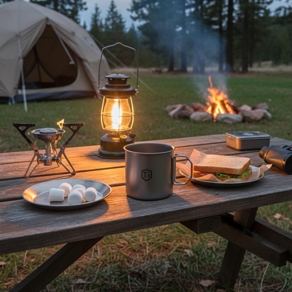 Titanium Folding Cup Outdoor C - đánh giá và giá Coffee Equipment Travel Bag