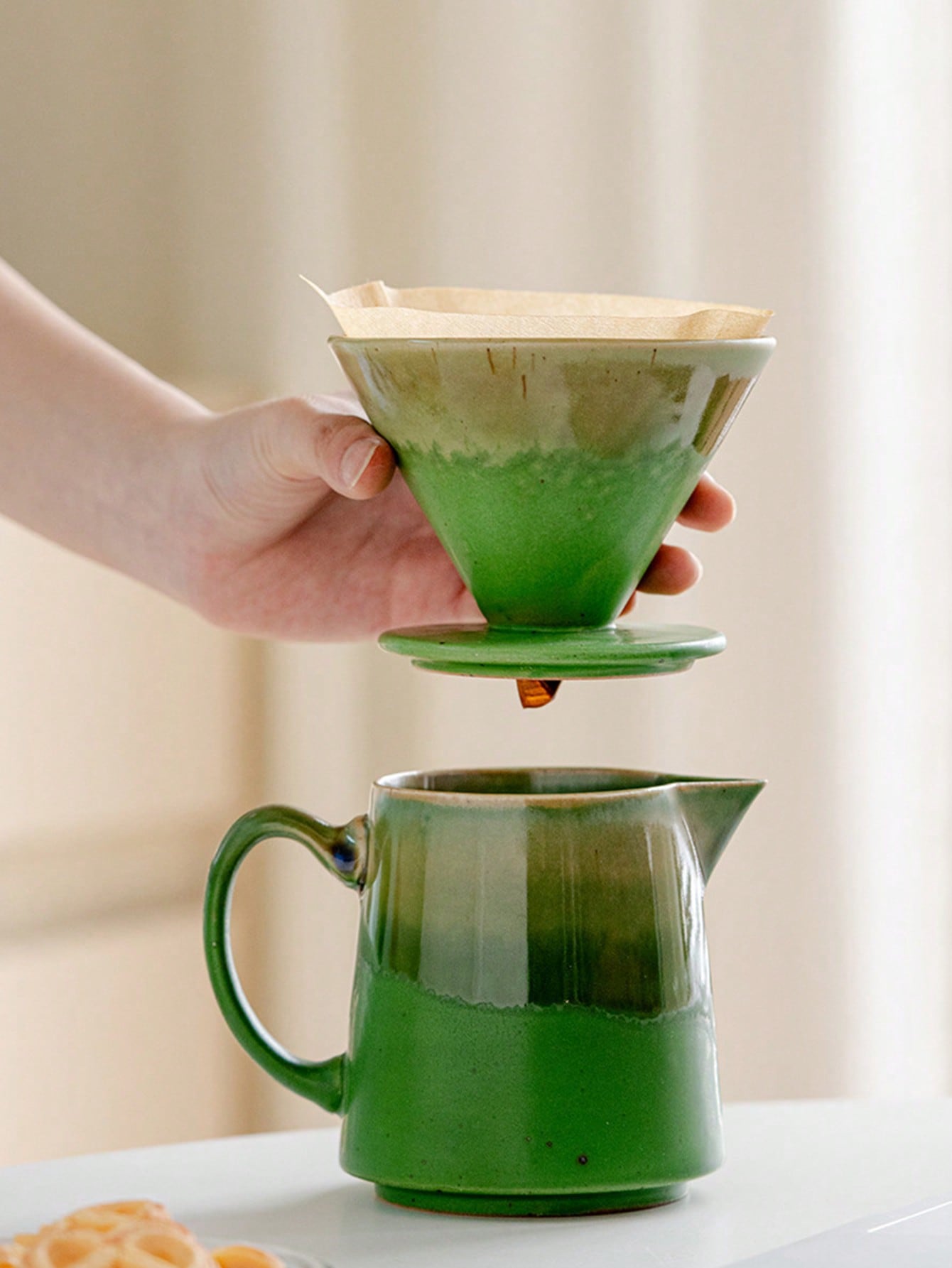 1 Set of Premium Ceramic Pour- - đánh giá và giá Coffee Equipment For Home