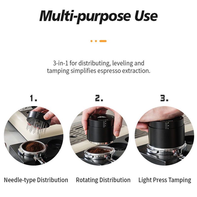 OANKR 2-in-1 Coffee Tamper wit - đánh giá và giá Coffee Distribution Tool