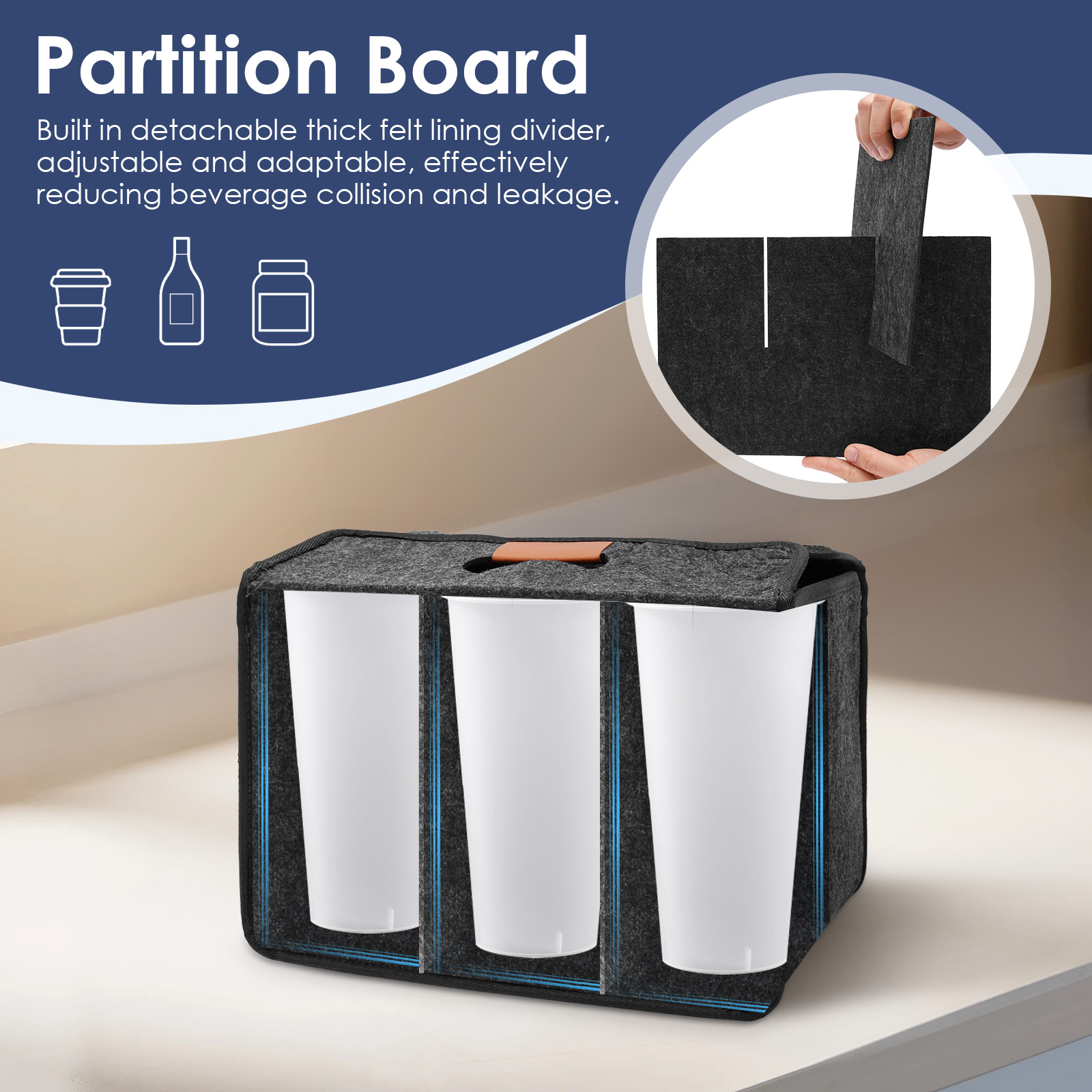 6 Bottle Drink Cup Carrier Fol - đánh giá và giá Coffee Equipment Travel Bag