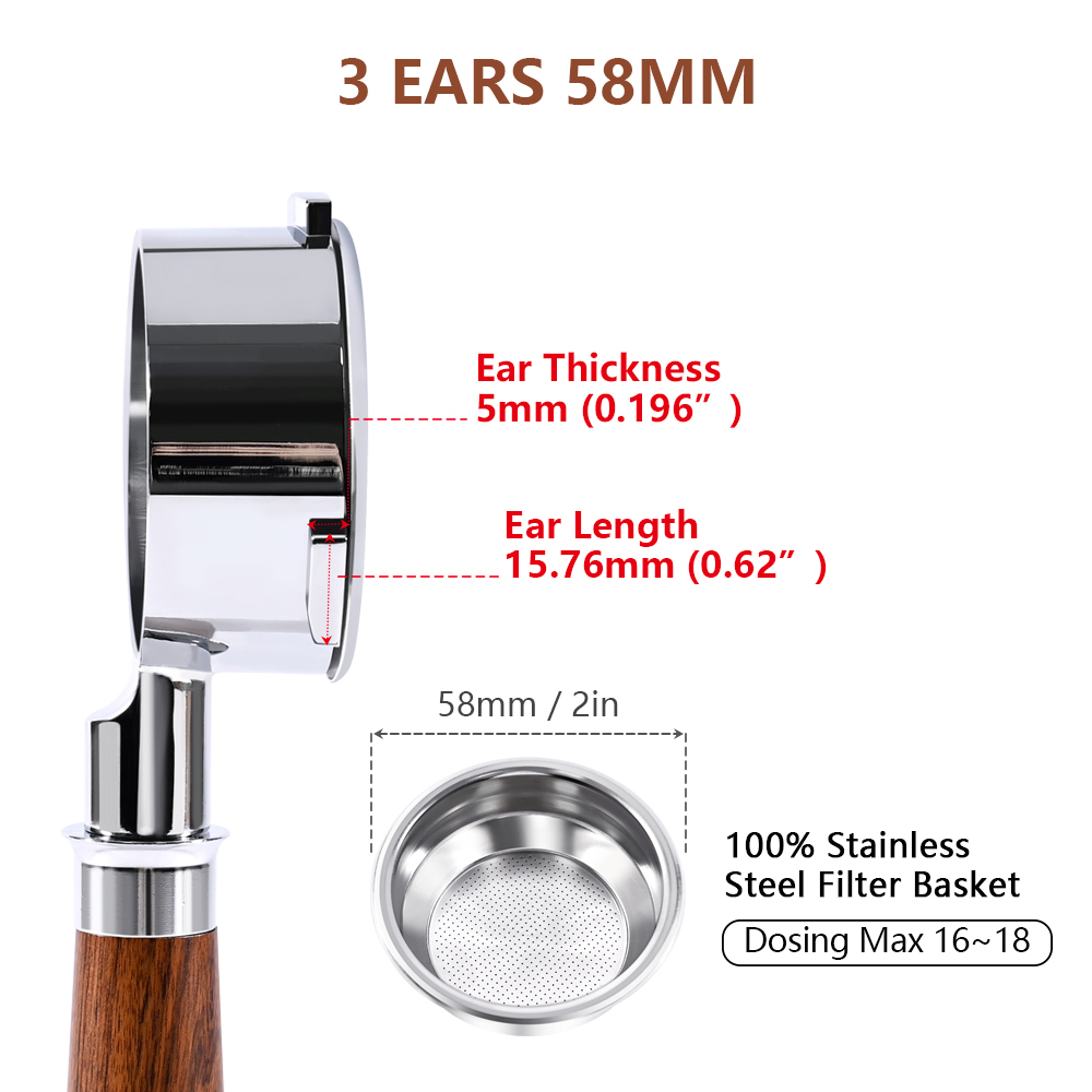 58mm 3-ears For Hibrew h10a/h7 - đánh giá và giá Coffee Equipment Tools