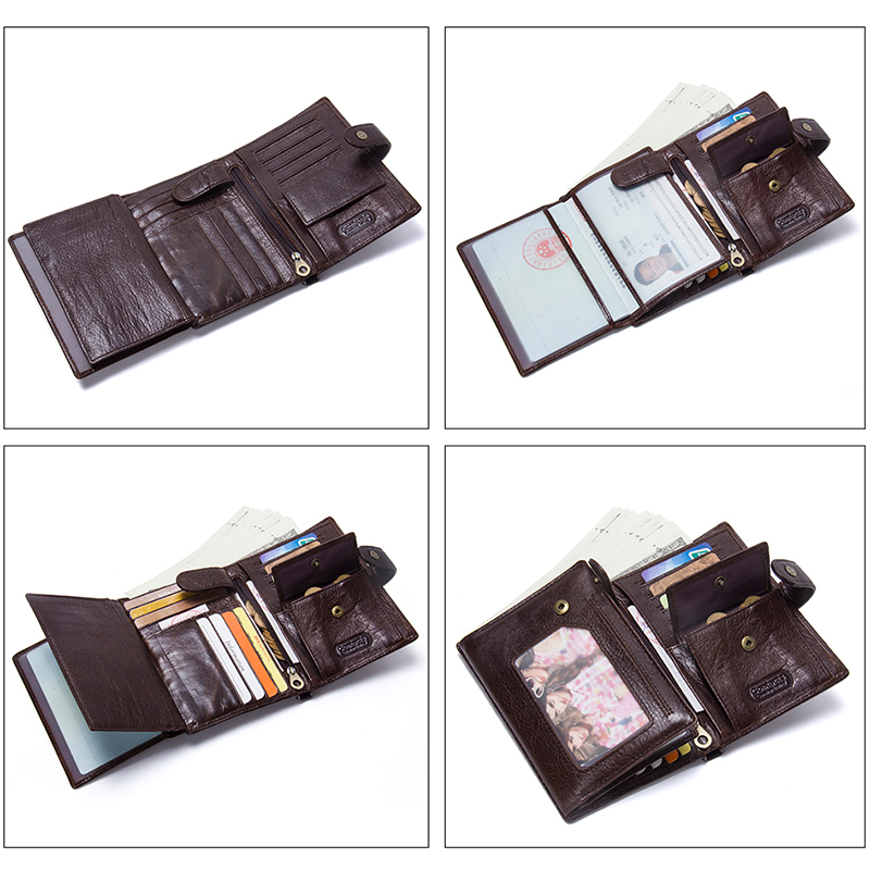 Casual Genuine Leather Wallet  - đánh giá và giá Coffee Equipment Travel Bag