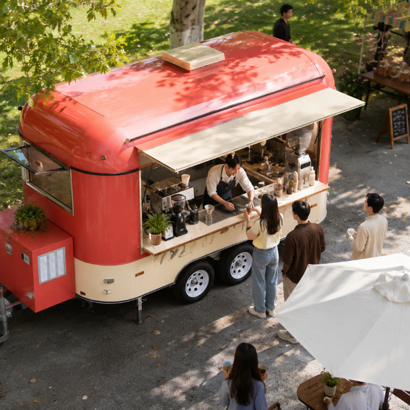 Food Cart Mobile Trailer Custo - đánh giá và giá Coffee Equipment
