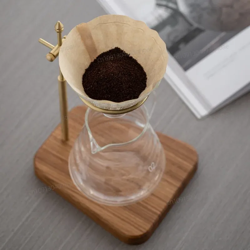 HeMu Solid Wood Brass Hand Bre - đánh giá và giá Coffee Equipment Filter